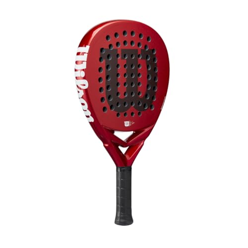 Wilson Bela Elite V2.5 Padel Racket, Carbon/EVA, Lightweight, Red