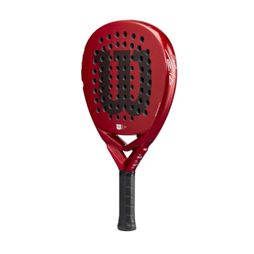 Wilson Bela Elite V2.5 Padel Racket, Carbon/EVA, Lightweight, Red