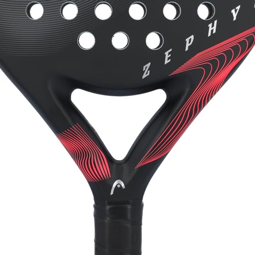HEAD Zephyr 2023 Padel Racket in Black/Pink