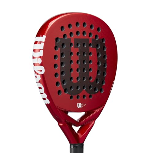 Wilson Bela Elite V2.5 Padel Racket, Carbon/EVA, Lightweight, Red