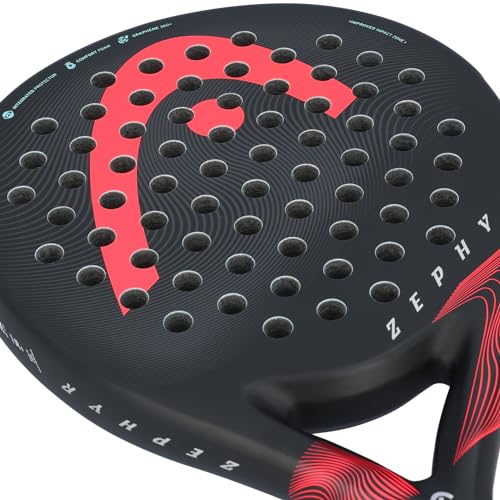 HEAD Zephyr 2023 Padel Racket in Black/Pink