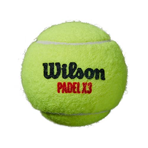 Wilson X3 Padel Balls 3-Pack - Yellow
