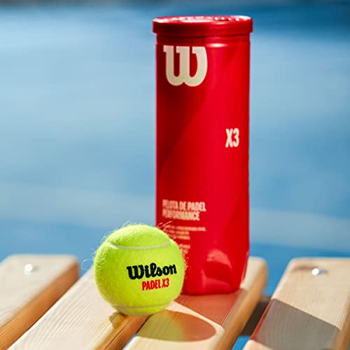 Wilson X3 Padel Balls 3-Pack - Yellow