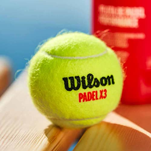 Wilson X3 Padel Balls 3-Pack - Yellow