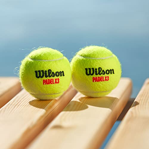 Wilson X3 Padel Balls 3-Pack - Yellow