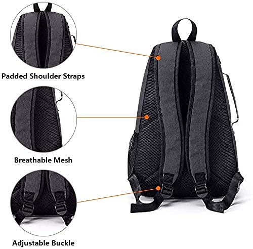 Grey Large Capacity Padel Tennis Racket Bag 36L