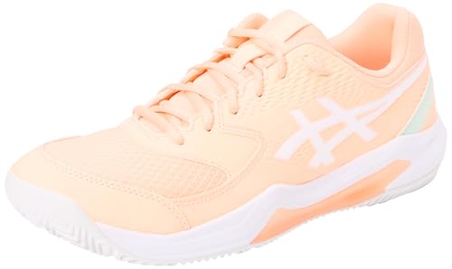ASICS Women's Gel-Dedicate 8 Padel Sneaker, Sunstone/White, 4.5 UK