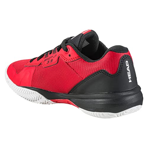 HEAD Unisex Kids Padel Tennis Shoes, Red Black, UK 2.5