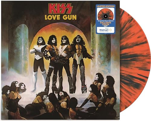 Love Gun Tangerine/Aqua Splatter Vinyl Record