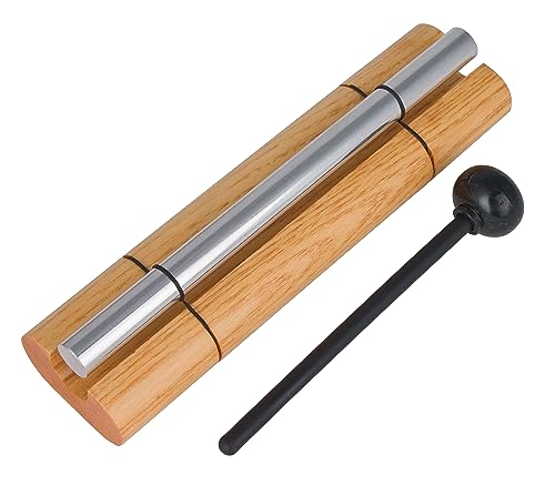 Woodstock Wind Chimes Zenergy Solo Hand Chime, Silver (7") Musically Tuned for Meditation, Yoga and Mindfulness, Bell Percussion Instrument For Teachers and Classrooms