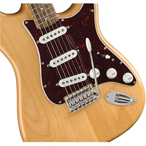 Squier Classic Vibe 70s Stratocaster Electric Guitar, with 2-Year Warranty, Natural, Laurel Fingerboard
