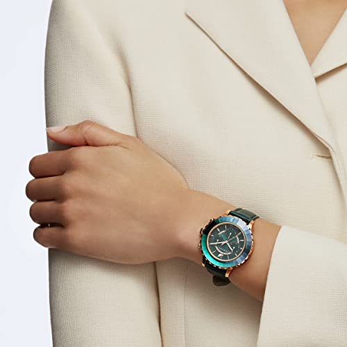 Green Crystal SWAROVSKI Octea Lux Chrono Watch