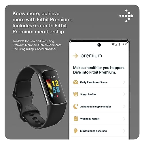 Fitbit Charge 5 - Health & Fitness Tracker with GPS
