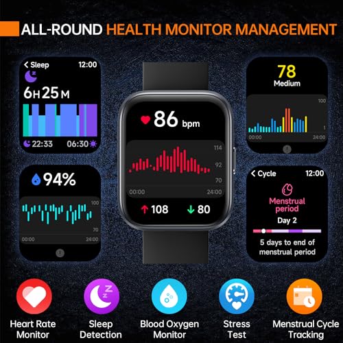 24/7 Fitness Tracker Smartwatch for iPhone and Android