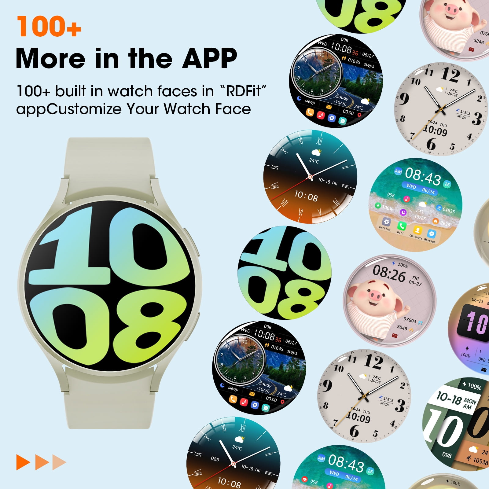 Women's Smartwatch with Call Function & Fitness Tracking