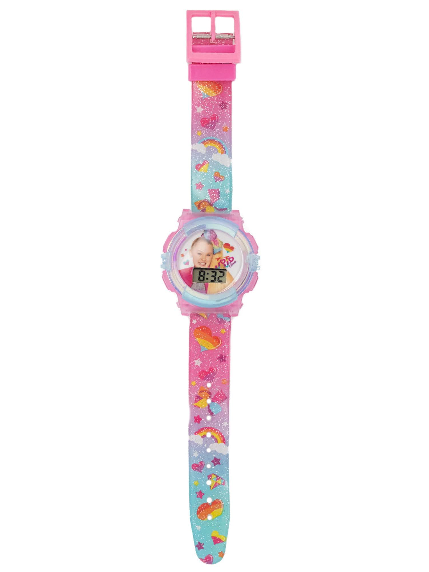 Multi-colored Jojo Siwa LCD Kids Watch