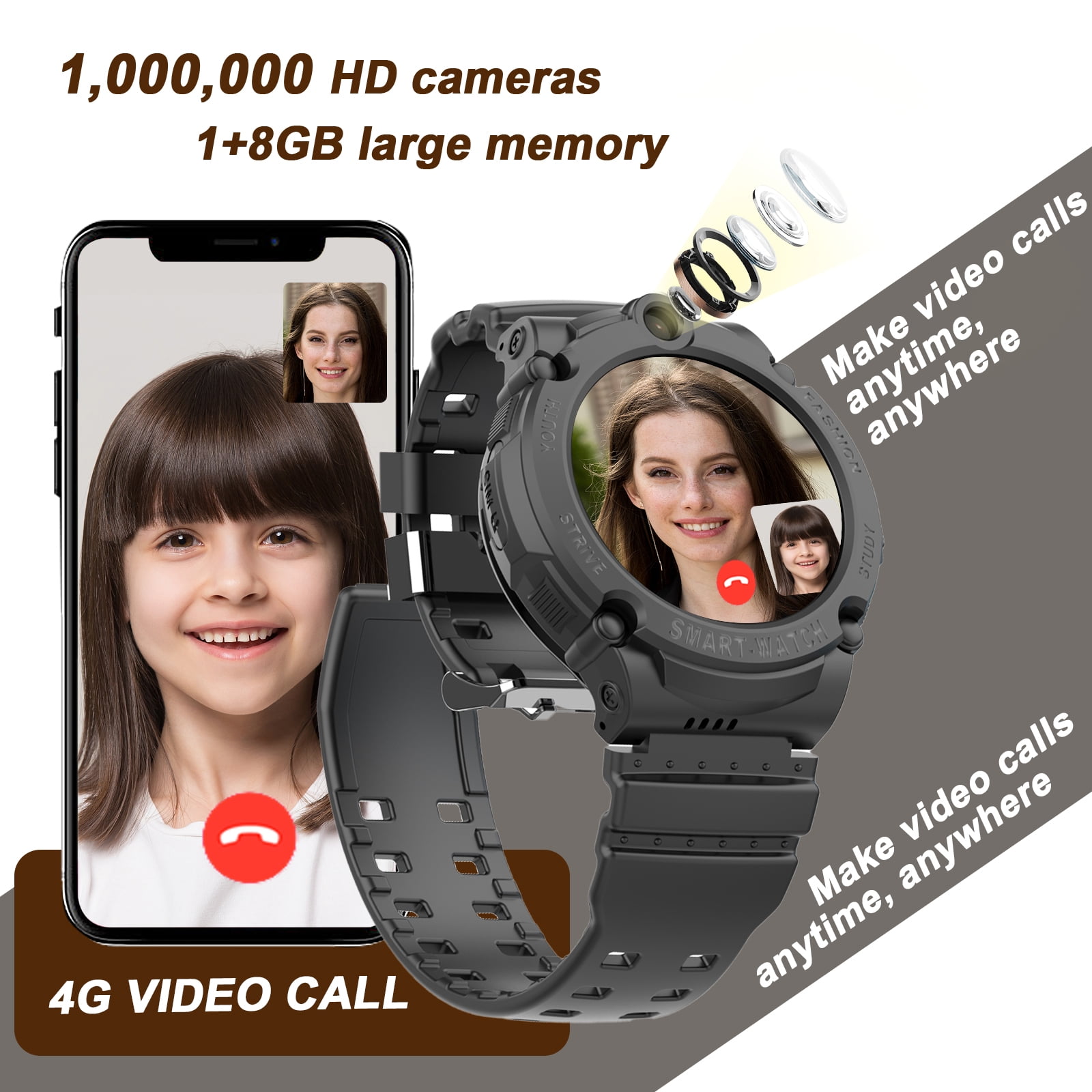 4G GPS Kids Smartwatch Video Call