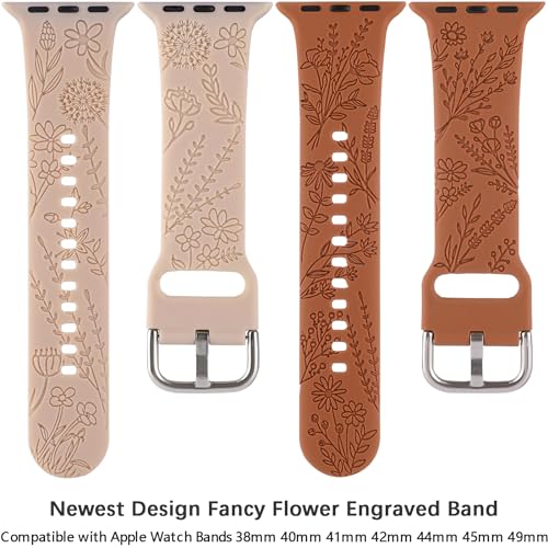 Wildflower Silicone Apple Watch Band - 38/40/41mm
