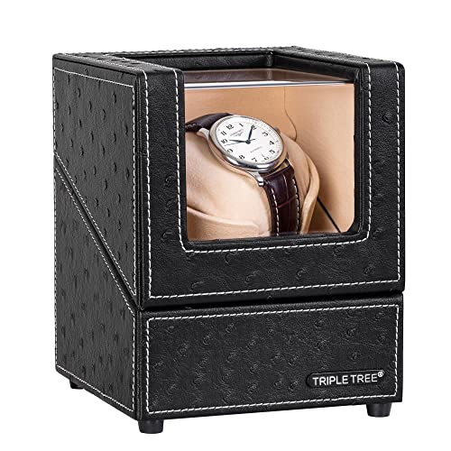 Wooden Watch Winder - Upgraded Design, 4 Modes
