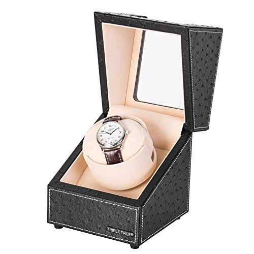 Wooden Watch Winder - Upgraded Design, 4 Modes