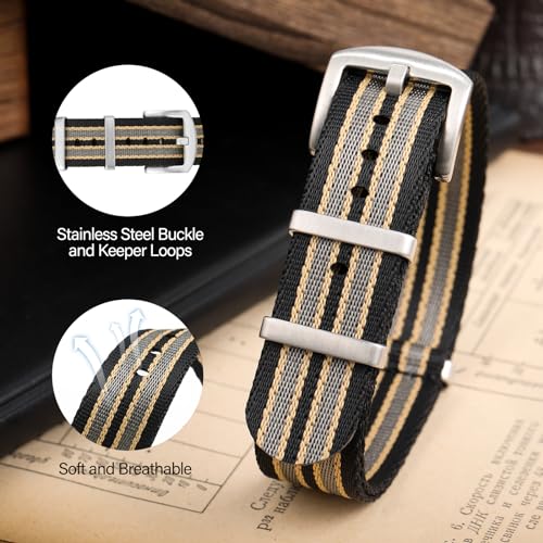 Multicolor Nylon Watch Band for Men and Women