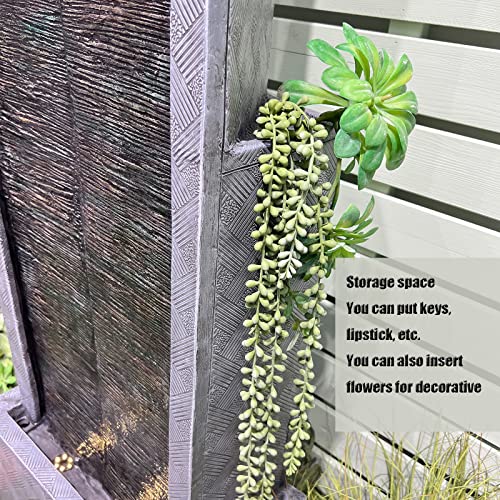 Contemporary Curves Water Fountain with Lights and Pump