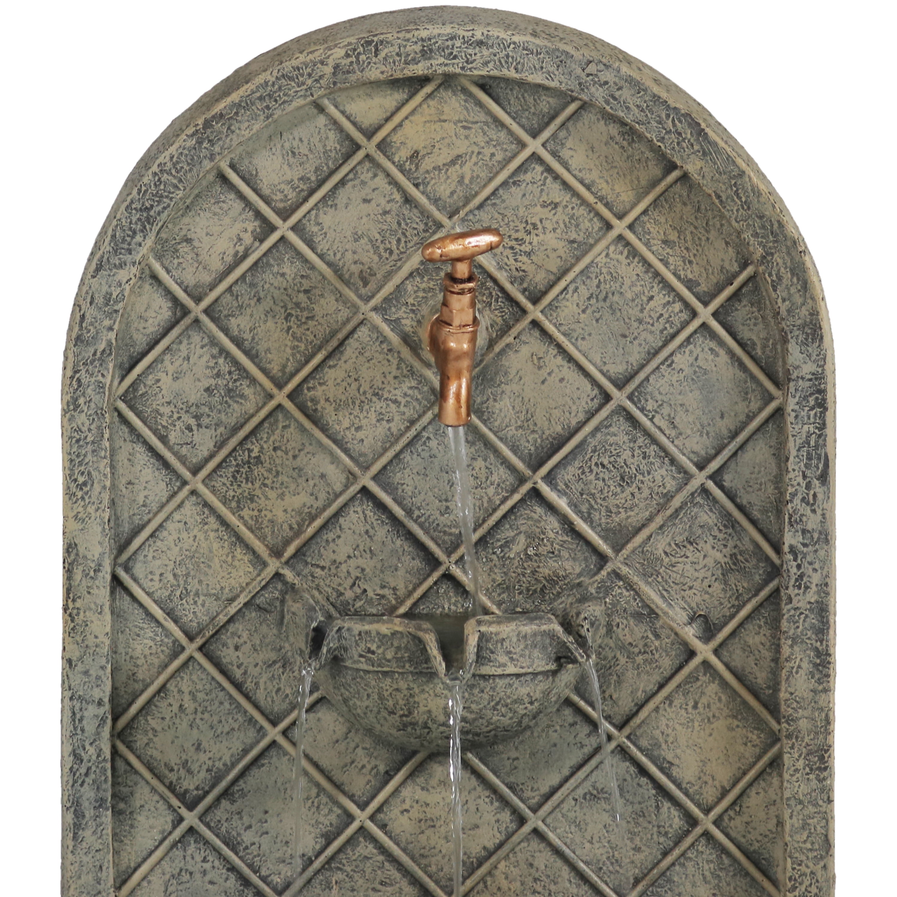 Sunnydaze 26" Electric Messina Wall-Mount Water Fountain