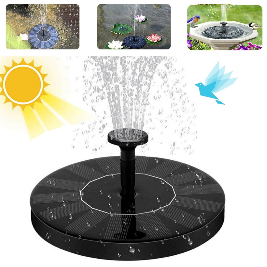 Floating Bird Bath Solar Fountain for Garden Pond