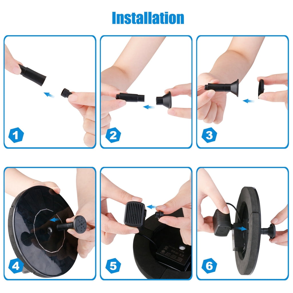 Floating Bird Bath Solar Fountain for Garden Pond