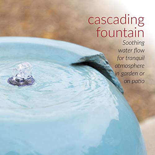 Antique Jar Outdoor Water Fountain with LED Lights