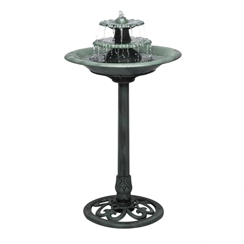 Alpine TEC106 Outdoor 3-Tier Pedestal Water Fountain, 35