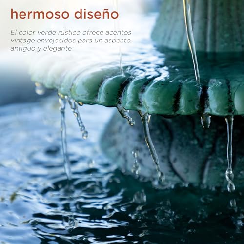 Alpine TEC106 Outdoor 3-Tier Pedestal Water Fountain, 35