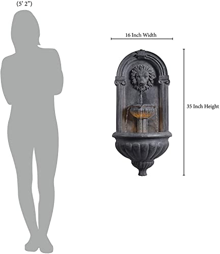 Kenroy Home 51043SNDST Royal Outdoor Wall Fountain