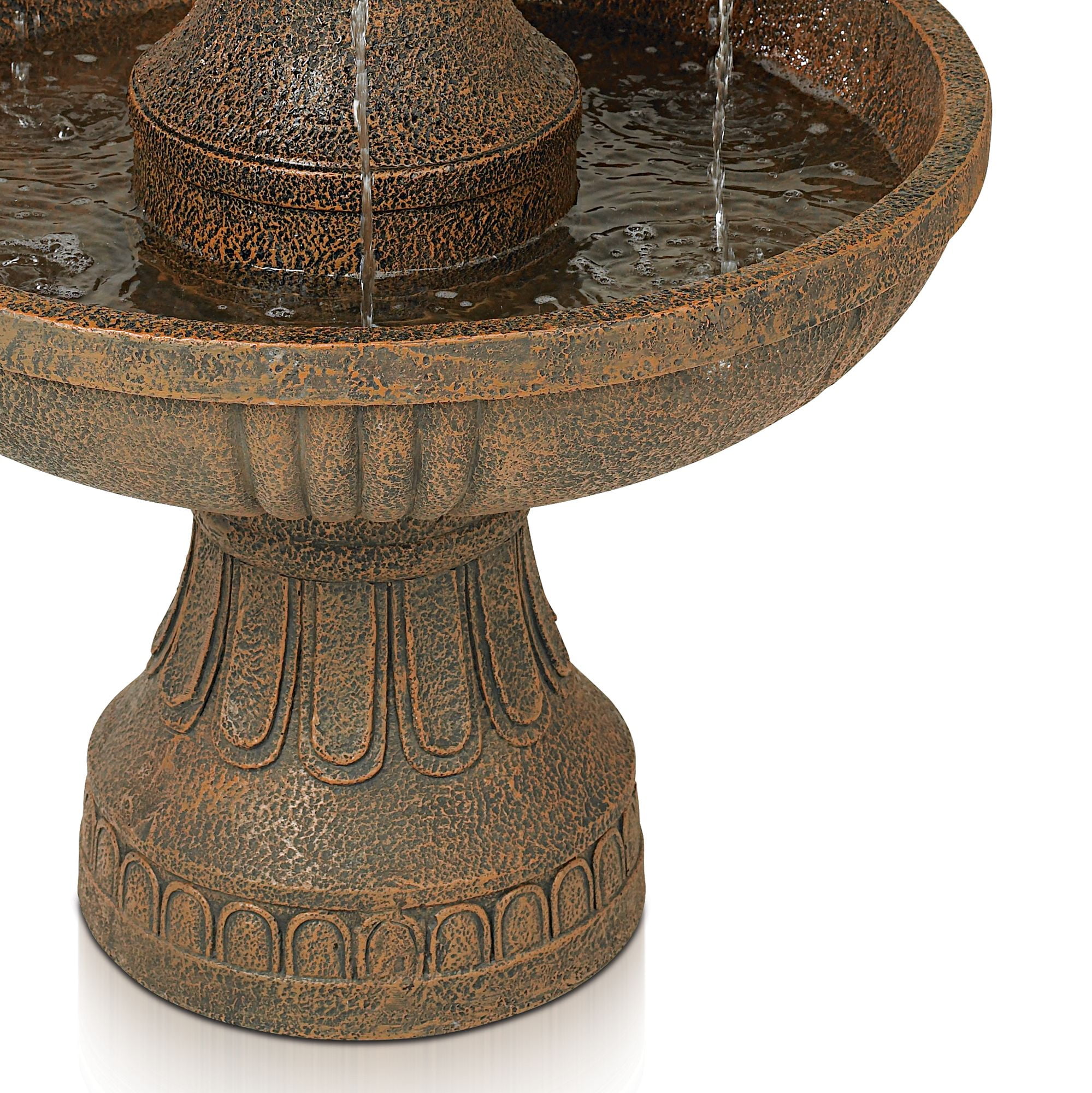Ravenna Rustic 3 Tier Stone Outdoor Water Fountain