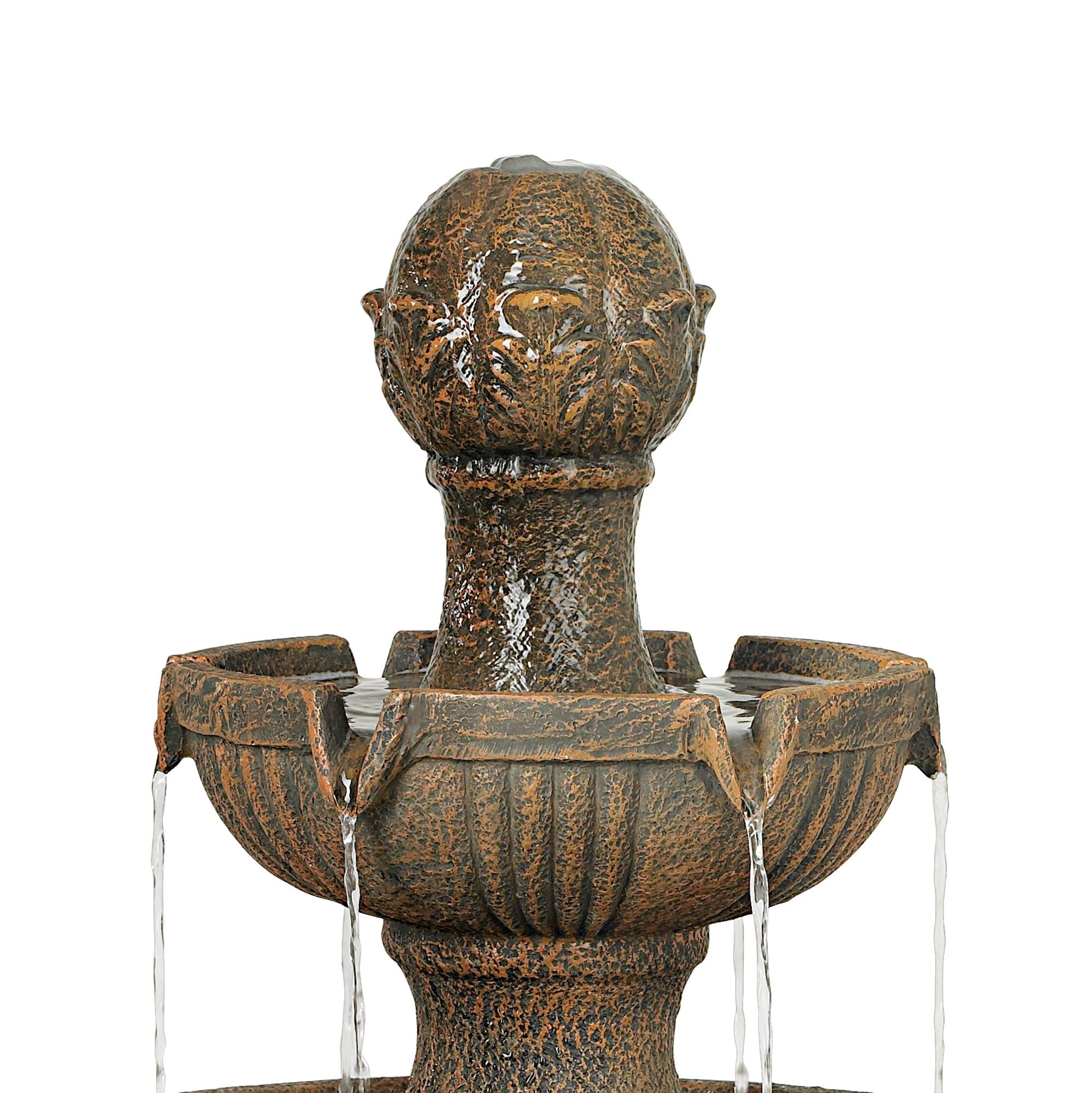 Ravenna Rustic 3 Tier Stone Outdoor Water Fountain
