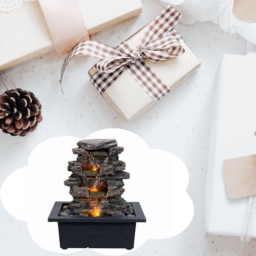 Tabletop Water Fountain with Soothing Sound for Zen Relaxation