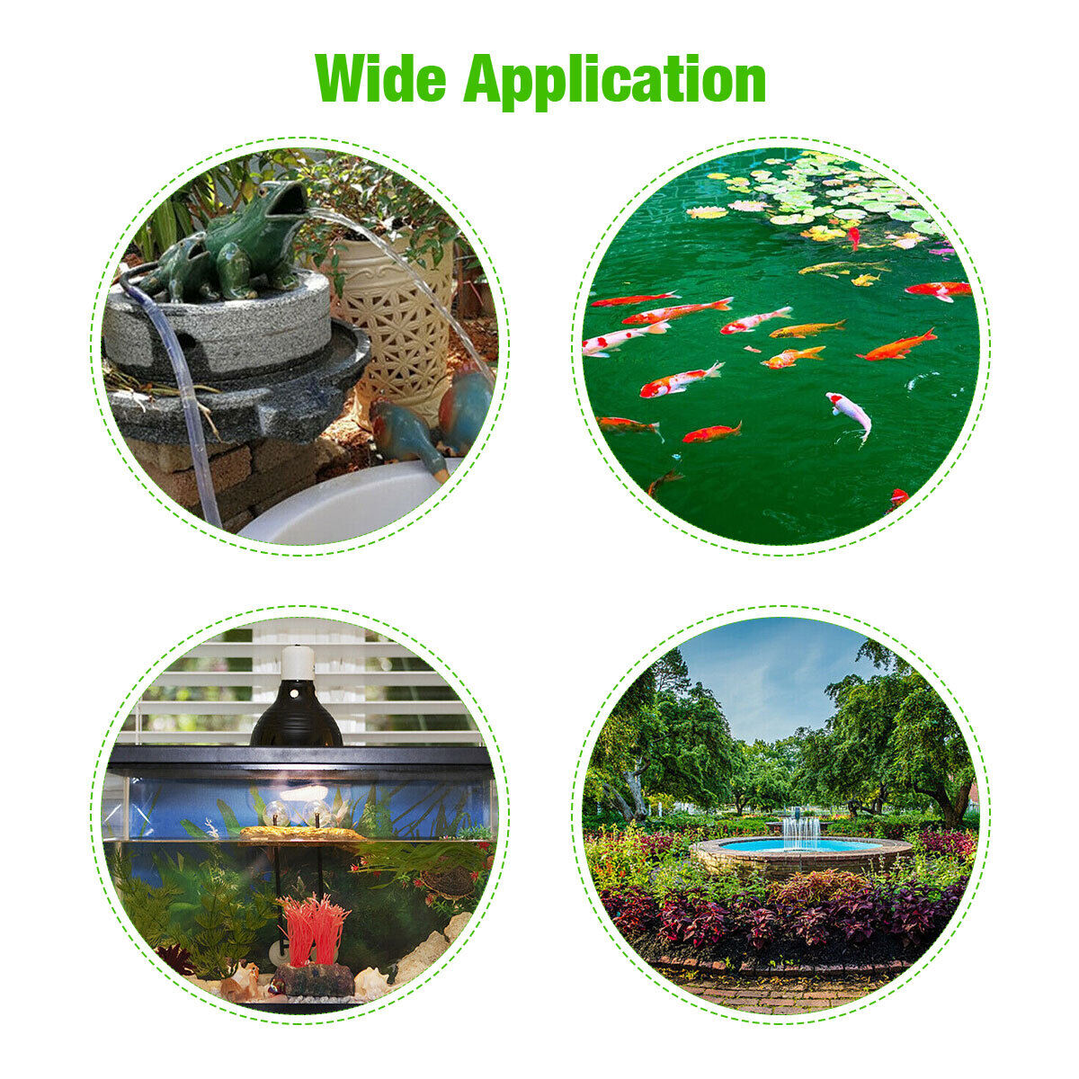 Solar Bird Bath Fountain Pump with 4 Nozzles