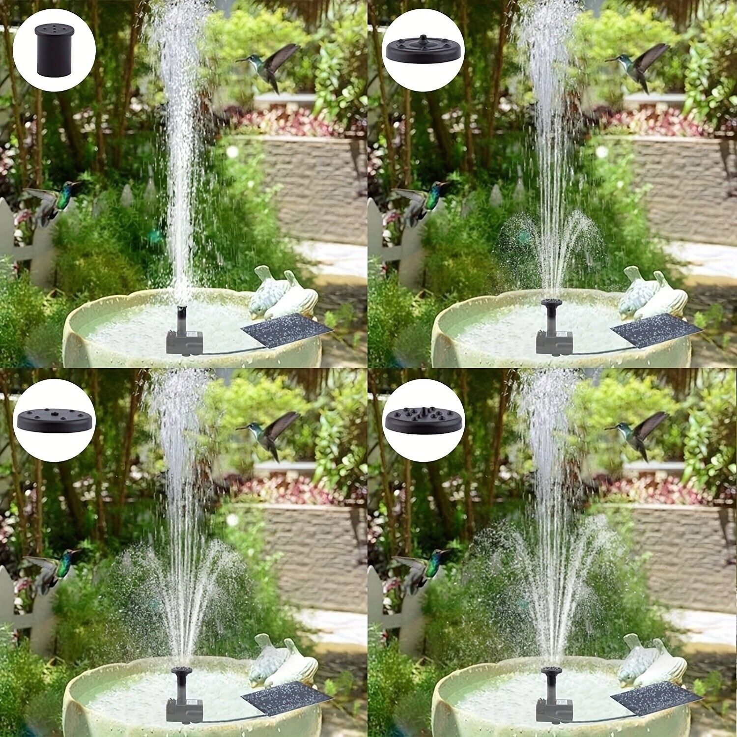 Solar Power Floating Water Fountain for Garden Pond
