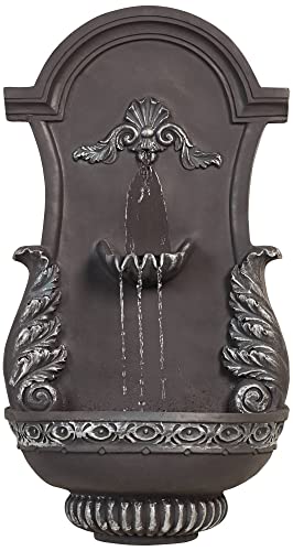 Rustic 2-Tiered Wall Water Fountain 33" - Tivoli