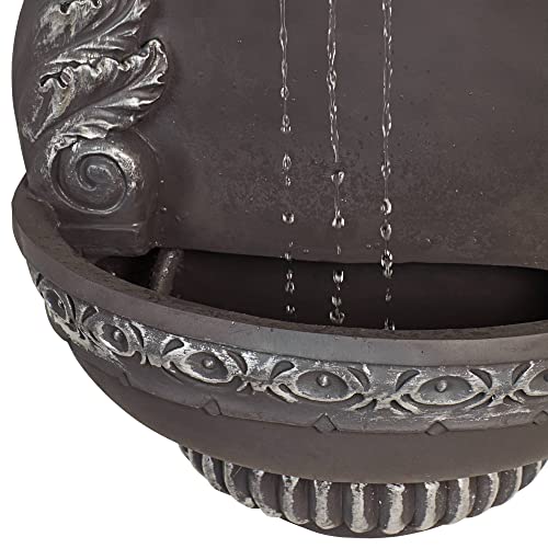 Rustic 2-Tiered Wall Water Fountain 33" - Tivoli