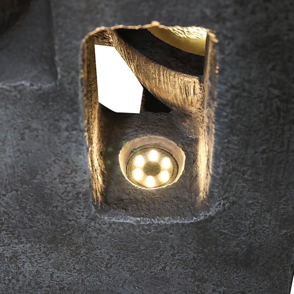 5-tier Outdoor Water Fountain with LED Lights