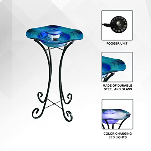 27" Tall Mist Fountain with Color-Changing LED Lights