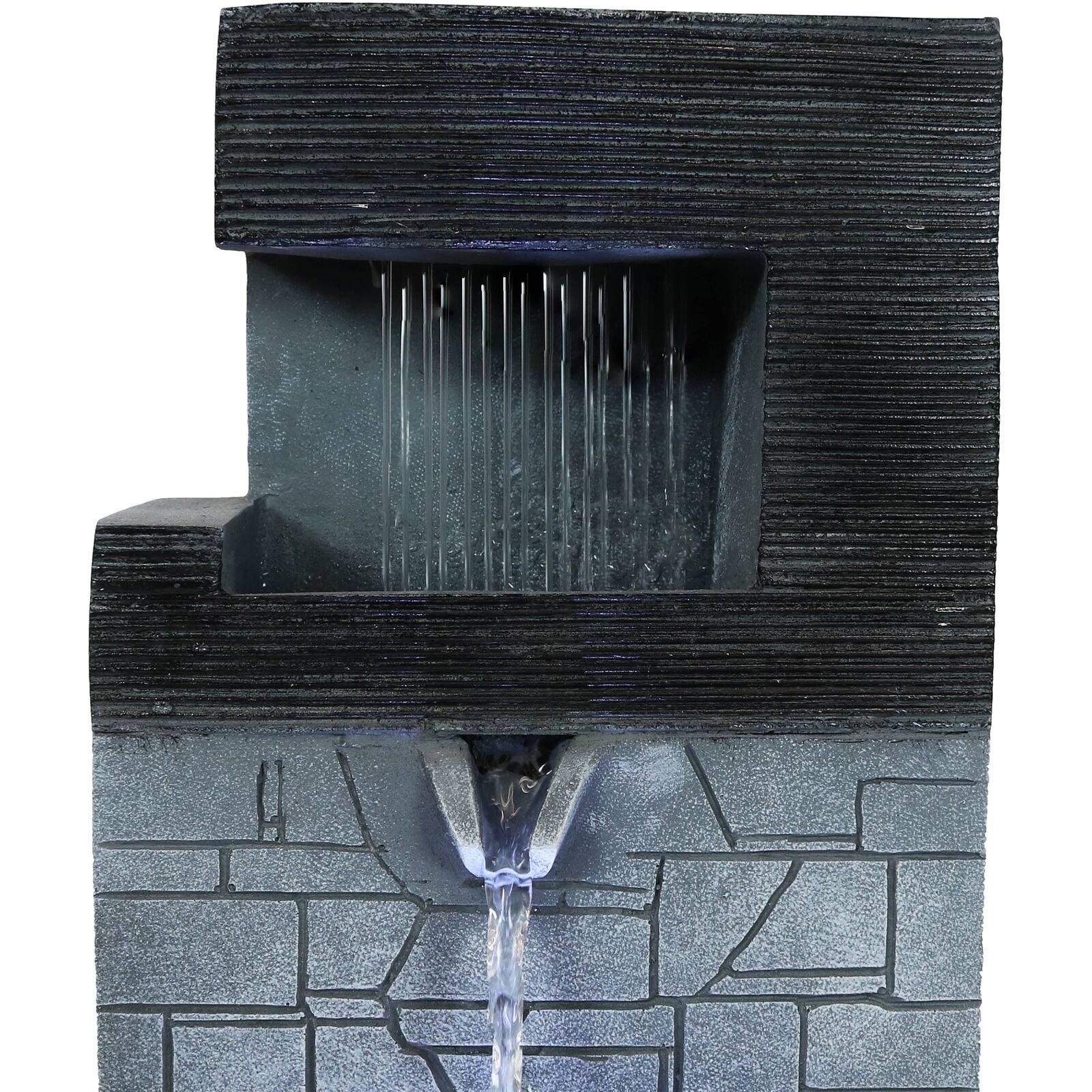 Sunnydaze 13" LED Indoor Tiered Brick Fountain