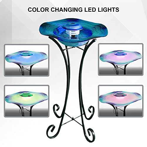 27" Tall Mist Fountain with Color-Changing LED Lights