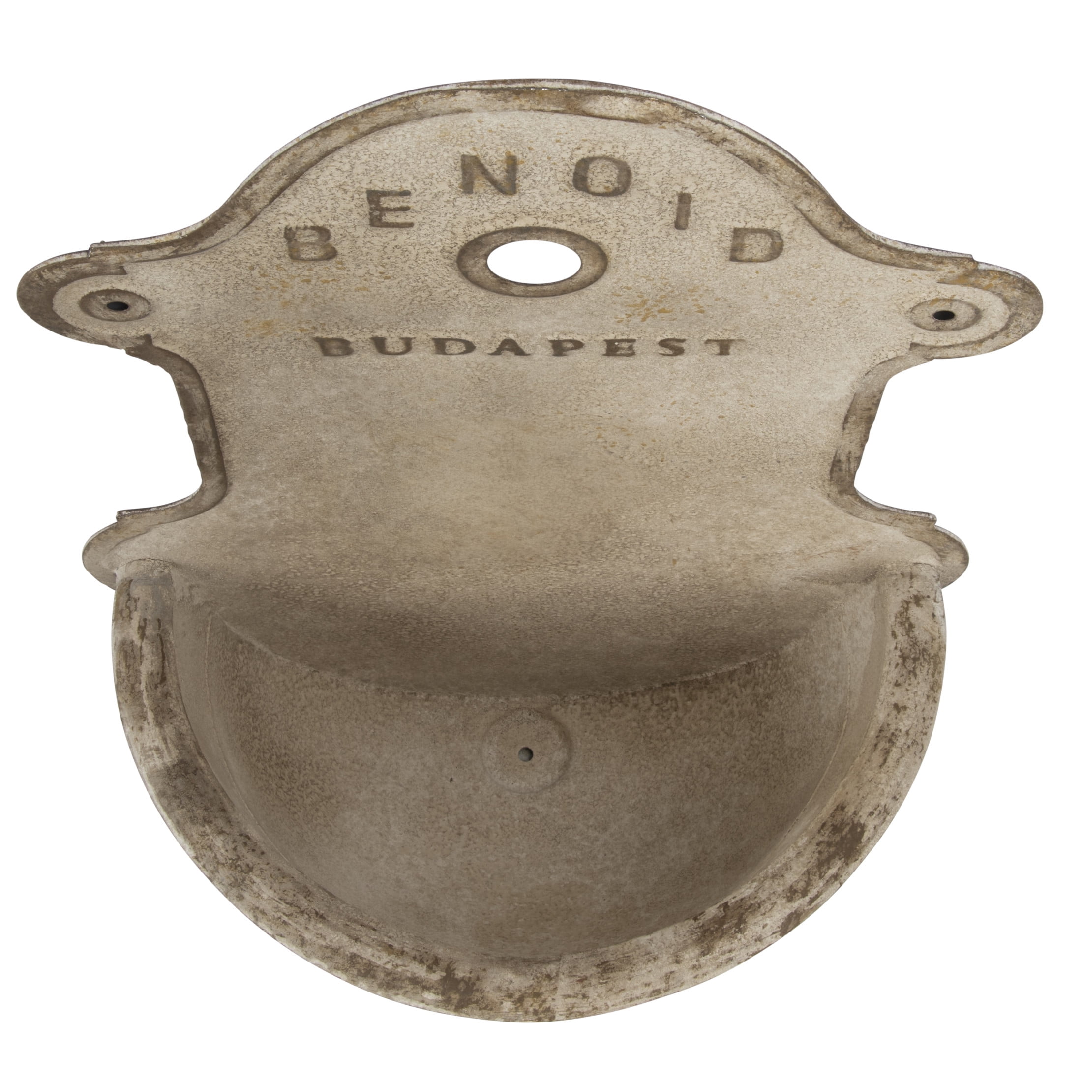 Distressed Metal Vintage Wall Water Fountain replica