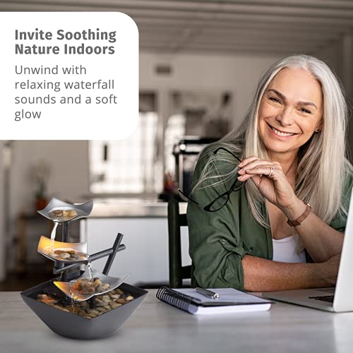 Homedics Tabletop Water Fountain - Zen Relaxation Décor