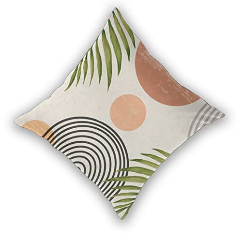 Boho Sunset Pillow Covers Set: Mid Century Modern