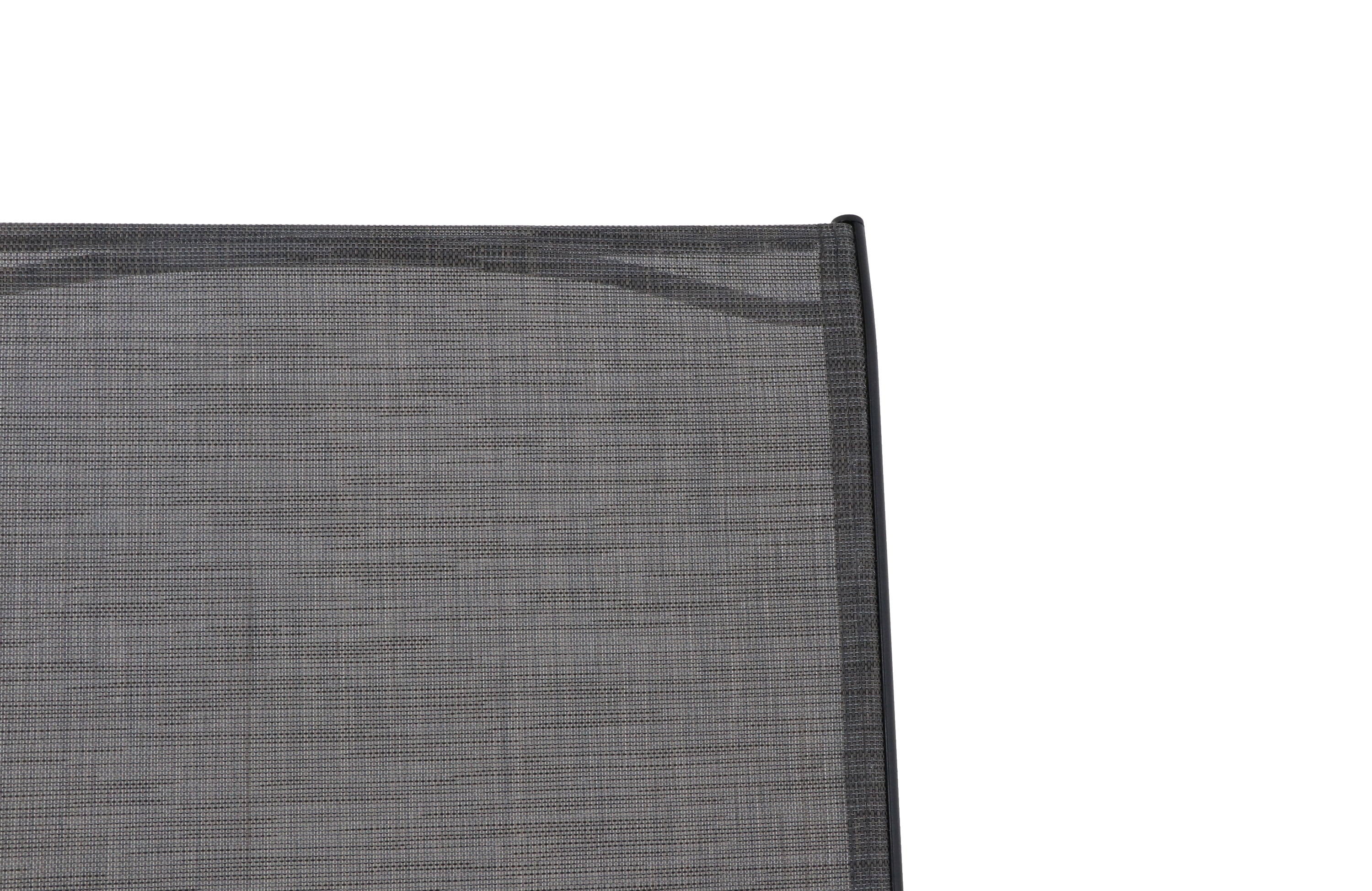 Outdoor Patio Steel Stacking Lounger, Black/Grey Color