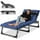 Adjustable Folding Lounge Chair for Pool, Patio, Beach