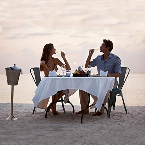 Set of 4 Metal Dining Chairs for Indoor/Outdoor